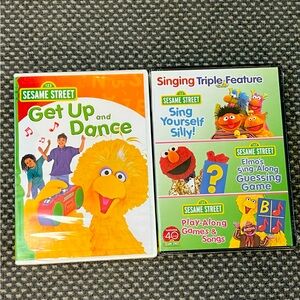 Sesame Street DVDs- New